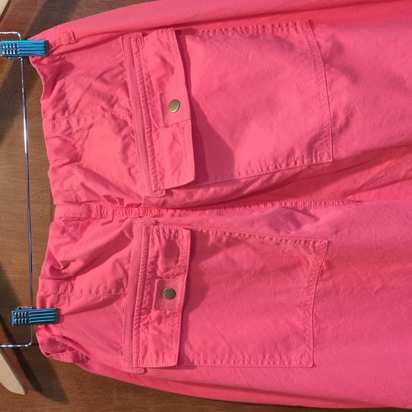 Sundance Rippling Tides Cotton High Rise Utility Pants in Coral Size XL - Picture 8 of 10